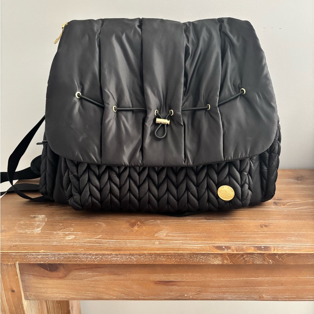 Black happ brand diaper bag